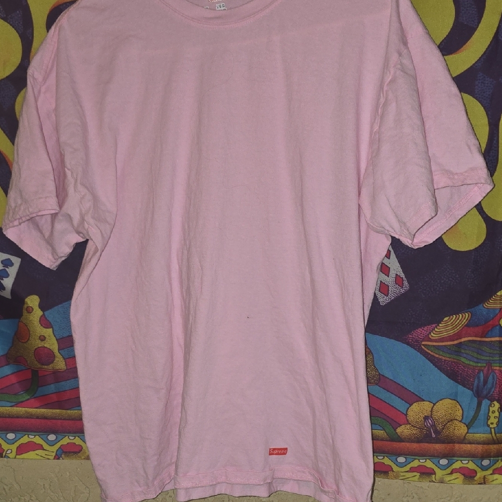Supreme X Hanes Light Pink Short Sleeve Tee